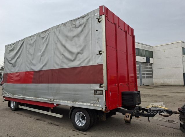 Otvorený príves s plachtou DINKEL 18 to 2-Achs Schiebeverdeck Glastransport Jumbo
