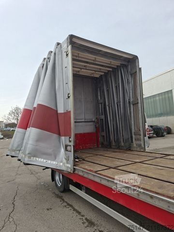 Otvorený príves s plachtou DINKEL 18 to 2-Achs Schiebeverdeck Glastransport Jumbo