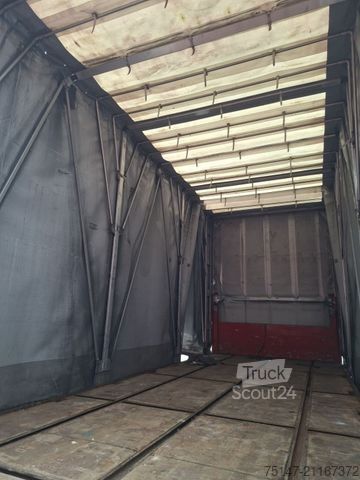 Otvorený príves s plachtou DINKEL 18 to 2-Achs Schiebeverdeck Glastransport Jumbo