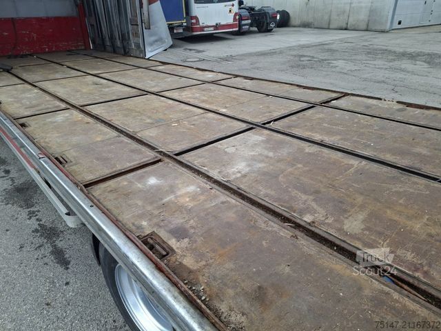Otvorený príves s plachtou DINKEL 18 to 2-Achs Schiebeverdeck Glastransport Jumbo