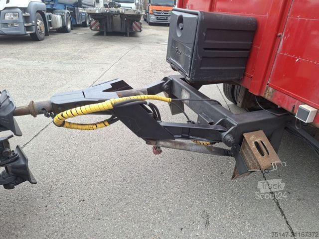 Otvorený príves s plachtou DINKEL 18 to 2-Achs Schiebeverdeck Glastransport Jumbo