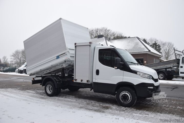 Kiepwagen bestelauto Iveco Daily  70 C21 Meiller Kipper AHK Tempo. Werkzeugk