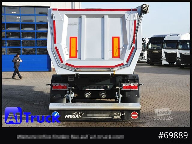 Tipper semitrailer BENALU Mega  28m³ Lift Stahl  SAF Hardox