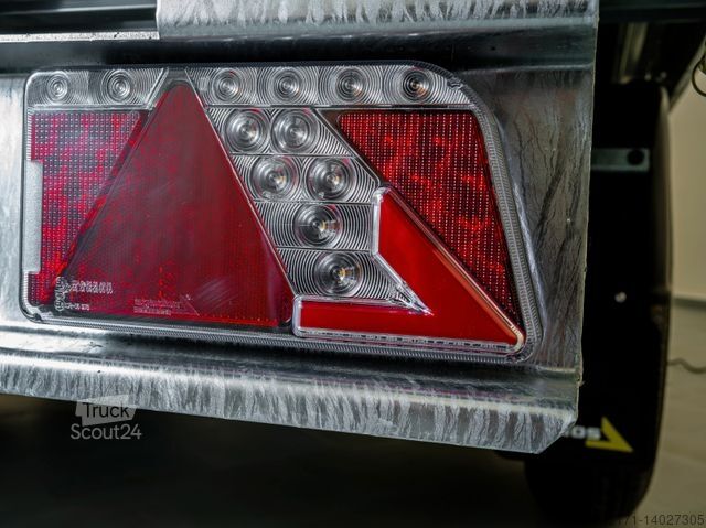 Trīsvienīga pašizgāzēja piekabe AGADOS DELTA Kipper 1500 kg - 257x147x35 cm