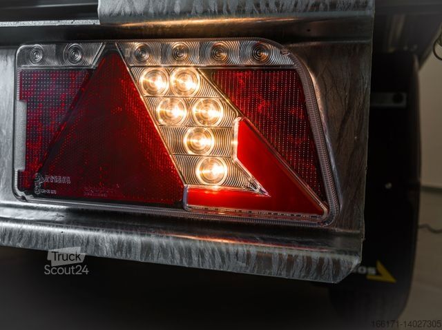 Trīsvienīga pašizgāzēja piekabe AGADOS DELTA Kipper 1500 kg - 257x147x35 cm