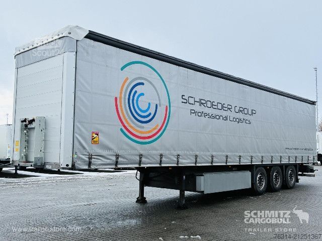 Open semitrailer with tarp Schmitz Cargobull Curtainsider Coil Getränke
