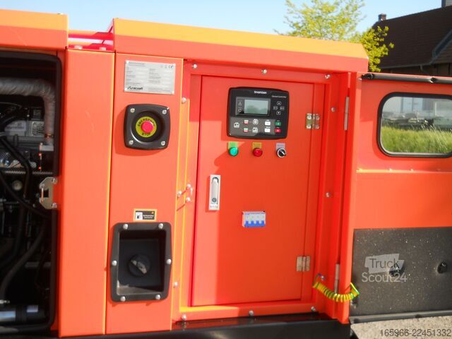 Işıklı mobil jeneratör WEKO 23KVA, ATS, AVR, Iso- Wächter, Lichtmast
