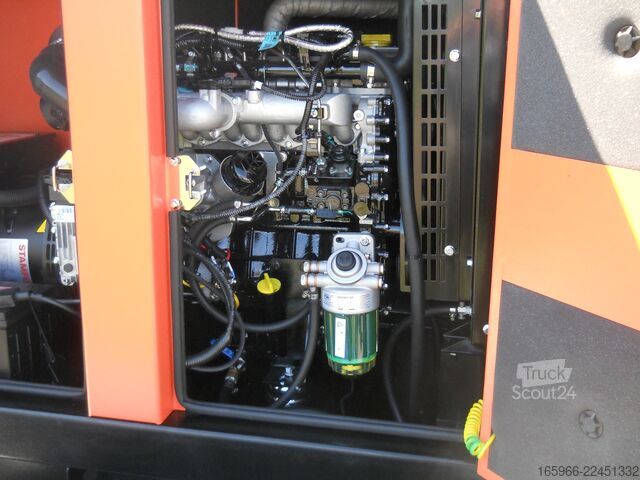 Işıklı mobil jeneratör WEKO 23KVA, ATS, AVR, Iso- Wächter, Lichtmast