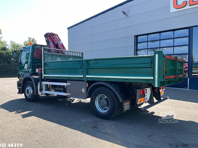 Vinçli damper Mercedes-Benz Axor 1824 Manual Full steel HMF 12 Tonmeter laa...