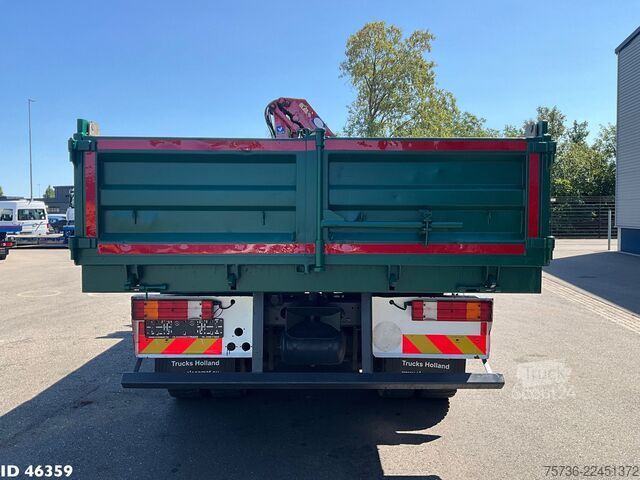 Vinçli damper Mercedes-Benz Axor 1824 Manual Full steel HMF 12 Tonmeter laa...