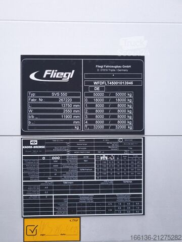 Auflieger mit Pritsche & Plane FLIEGL SVS 550 Spezial