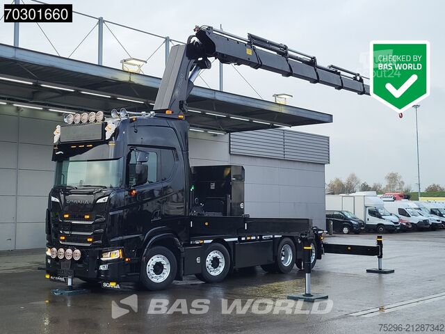 MTS standard Scania S660 8X2 HMF 9520OK-RCS Crane Kran Fifth wheel ...