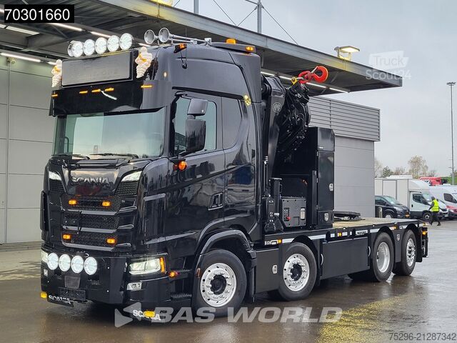 MTS standard Scania S660 8X2 HMF 9520OK-RCS Crane Kran Fifth wheel ...