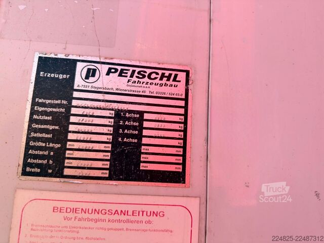 Poluprikolica sa pokretnim podom PEISCHL SCHUBBODEN AUFLIEGER*2012*