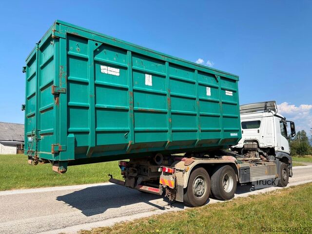 Kamion s kipom s pomičnim kontejnerom MERCEDES-BENZ AROCS 2742 ABROLLKIPPER+CONTAINER*2015*EURO6*