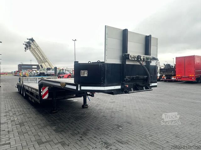 Semi carregador baixo Broshuis 3 ABSD-48/2X TELESCOOP