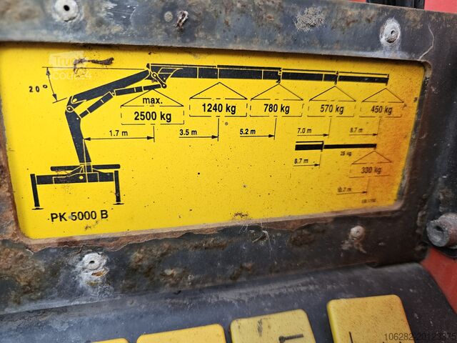 Platform vrachtwagen Mercedes-Benz 817/42AT7 Palfinger PK 5000 B Werkstatt