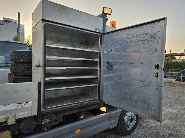 Platform vrachtwagen Mercedes-Benz 817/42AT7 Palfinger PK 5000 B Werkstatt