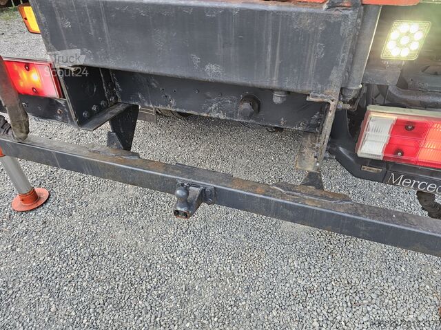 Platform vrachtwagen Mercedes-Benz 817/42AT7 Palfinger PK 5000 B Werkstatt