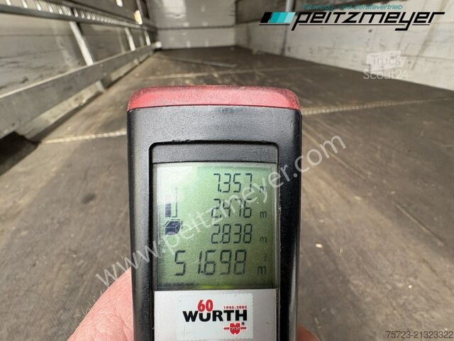 Open trailer with tarp  18 t. Drehschemel DSA 7525 - Jumbo