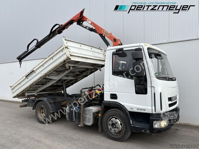 Dreiseitenkipper Iveco Eurocargo ML 80E18 Kipper/Kran