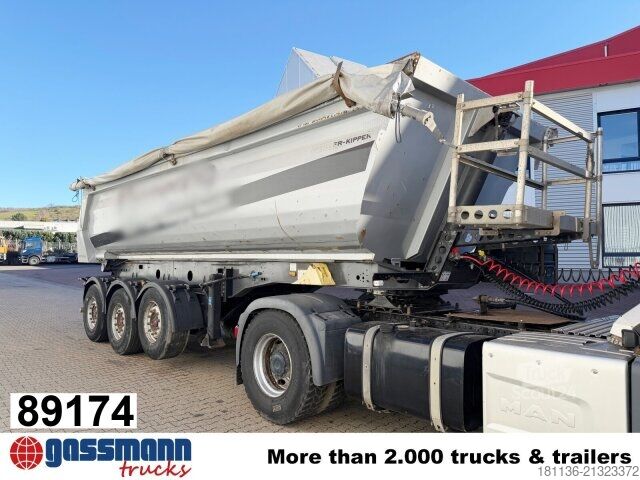 Semi-remorque benne Meiller MHPS 44/3, Liftachse, Stahlmulde ca. 25m³