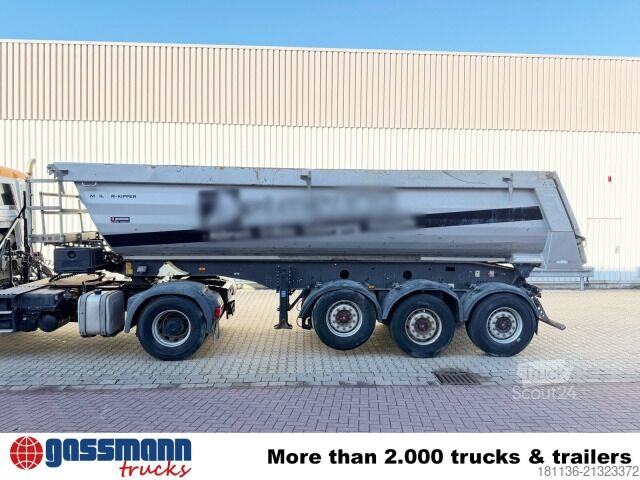 Semi-remorque benne Meiller MHPS 44/3, Liftachse, Stahlmulde ca. 25m³