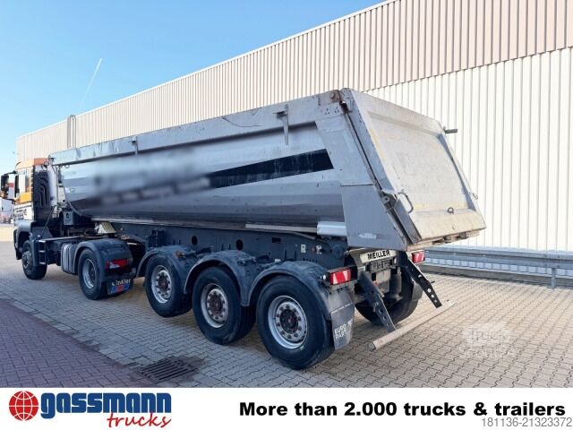 Semi-remorque benne Meiller MHPS 44/3, Liftachse, Stahlmulde ca. 25m³
