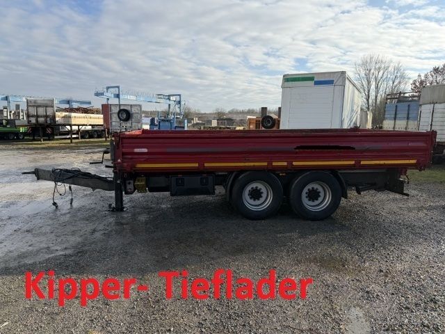 Háromirányú billenő pótkocsi  TK14  14,4 t Tandemkipper- Tieflader Breitbereifung