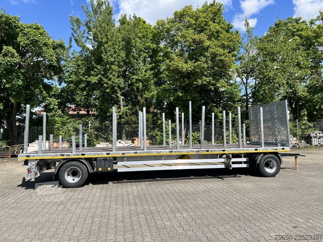 Remolque abierto Möslein T 2 Plato 7,60 m  2 Achs Jumbo- Plato- Anhänger Mega
