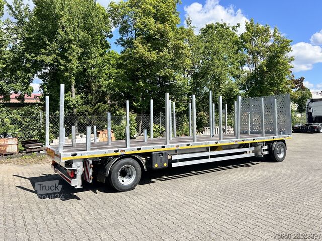 Remolque abierto Möslein T 2 Plato 7,60 m  2 Achs Jumbo- Plato- Anhänger Mega