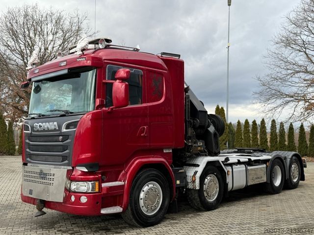 Standard SZM SCANIA R580 LB 8x2*6 HNB SZM mit Kran HIAB XS 422