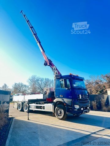 LKW mit Pritsche (offen) MERCEDES-BENZ Arocs 2548 6x4 ALLRAD KRAN 21m SEILWINDE