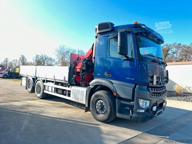 LKW mit Pritsche (offen) MERCEDES-BENZ Arocs 2548 6x4 ALLRAD KRAN 21m SEILWINDE