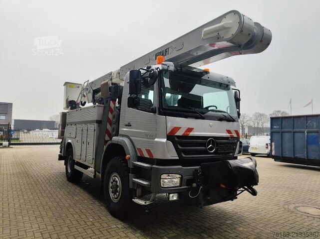 Emelőplatform Mercedes-Benz Axor 1824 4x4 Versalift VO-355-MHI Winch 69 kV ...