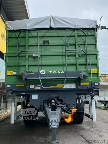 Remorque benne trilibérale Metal-Fach T755 Tandemdreiseitenkipper NEU 18to