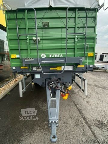 Remorque benne trilibérale Metal-Fach T755 Tandemdreiseitenkipper NEU 18to