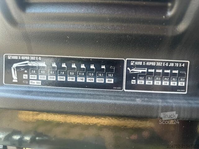 γερανογέφυρα με βραχίονα Hiab Kran HIAB X-HiPro 302 E-6 JIB 70 X-4 X-HiPro 30...