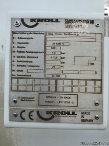 Sesalno vozilo MAN TGS 28/470 KROLLCOMBI K14.0/28P!! SLECHTS 39dkm...