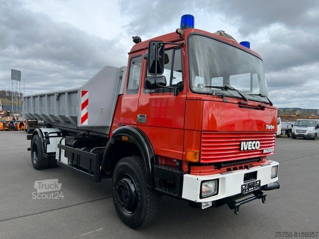 Haakarm vrachtwagen IVECO Magirus Turbo 160-30 AH - Oldtimer- V 8 - Motor