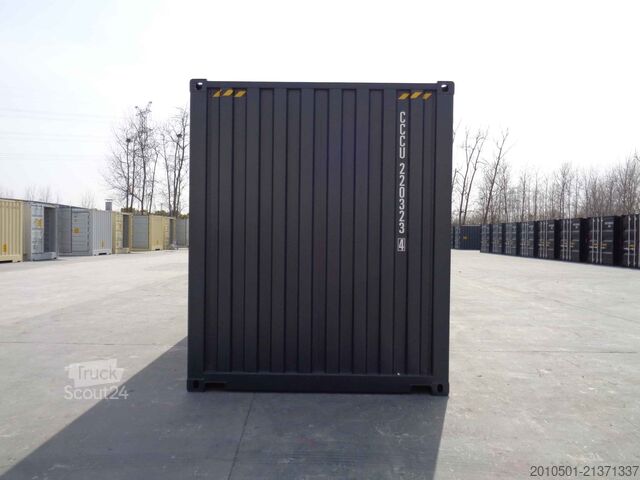 Transportni zabojnik 20 Fuß High Cube Seecontainer / RAL 7016 Lagercontainer / Anthrazit / one Way