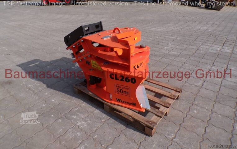 Westtech Woodcracker CL260 keruukahmari puunkatkaisusakset – tehdasuusi Westtech Woodcracker CL260 Sammelgreifer Baumschere -werkne