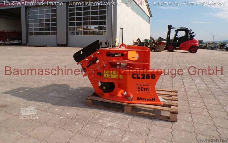 Westtech Woodcracker CL260 keruukahmari puunkatkaisusakset – tehdasuusi Westtech Woodcracker CL260 Sammelgreifer Baumschere -werkne