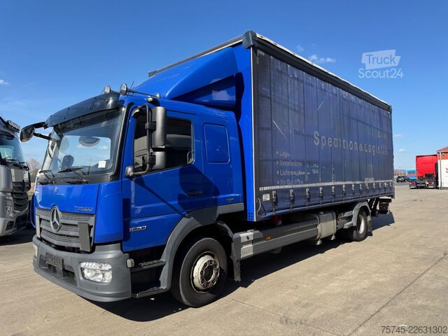 LKW mit Pritsche & Plane MERCEDES-BENZ ATEGO 1530 * SCHLAFKABINE * LBW 2 T *KLIMA *
