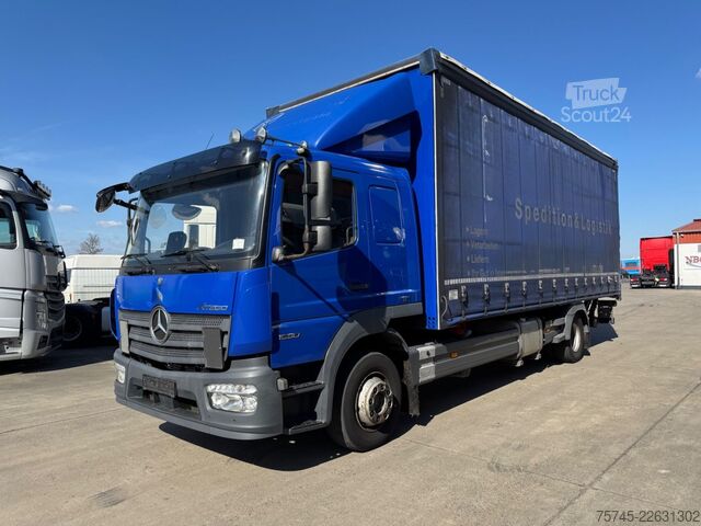 LKW mit Pritsche & Plane MERCEDES-BENZ ATEGO 1530 * SCHLAFKABINE * LBW 2 T *KLIMA *