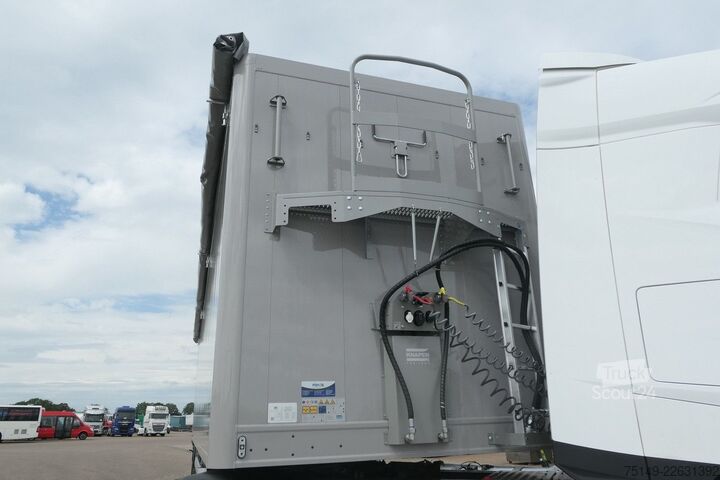 Semirremolque con piso móvil KNAPEN K 100, 92m³, 10mm Boden, Funk, Luft-Lift, SAF