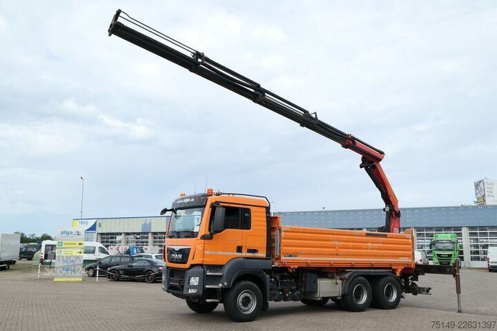 Tippbil MAN 26.480 TGS, Palfinger PK23002-SH, abnehmbar,Funk