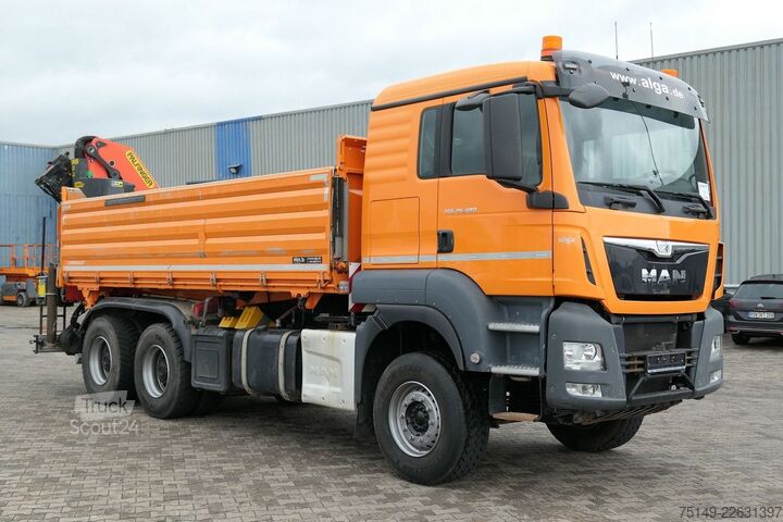 Tippbil MAN 26.480 TGS, Palfinger PK23002-SH, abnehmbar,Funk
