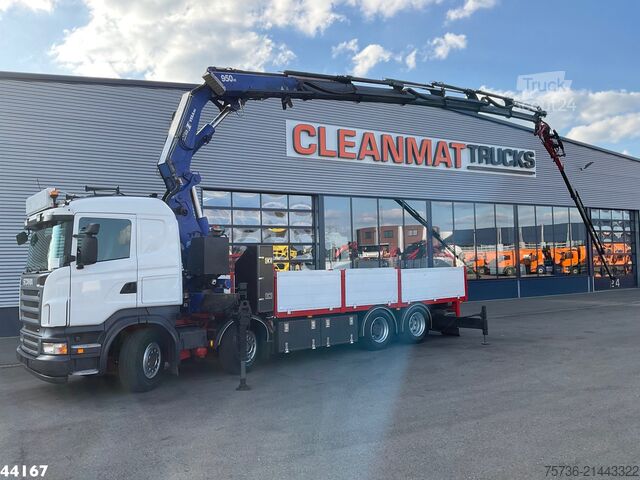 Camion-grue Scania R 480 Amco Veba 95 Tonmeter laadkraan + Fly-Jib