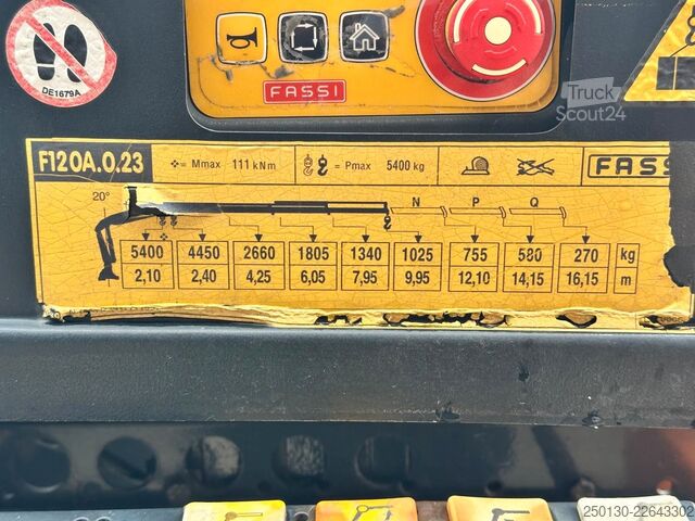 شاحنة مسطحة DAF LF 55.280 4x2 BL Pritsche mit FASSI LK & Glastr.